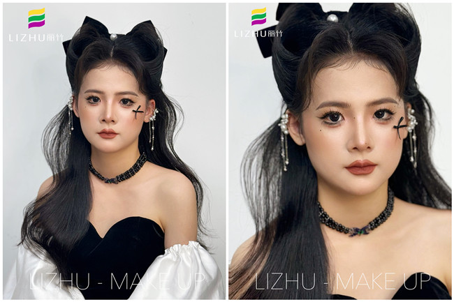 復(fù)古貓耳造型，南寧化妝培訓(xùn)中心課堂作品