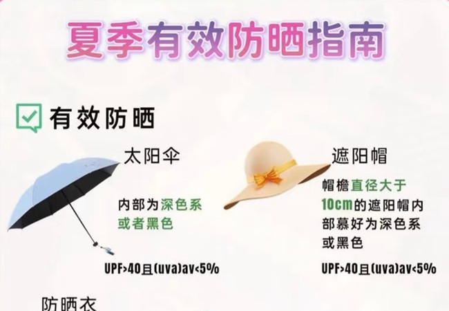 夏季如何有效防曬，美容護膚零基礎(chǔ)