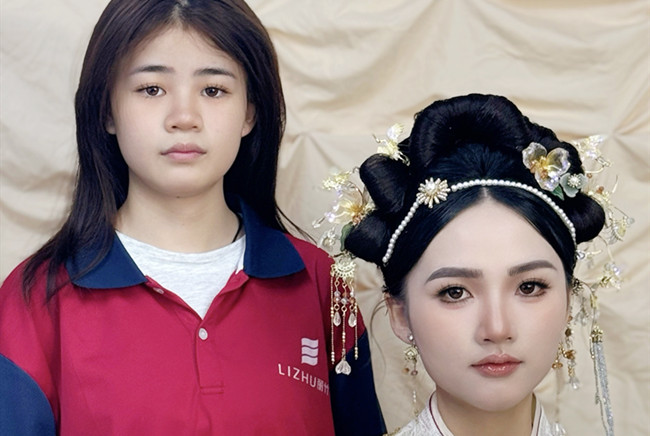 婚禮秀禾造型，南寧化妝訓(xùn)練