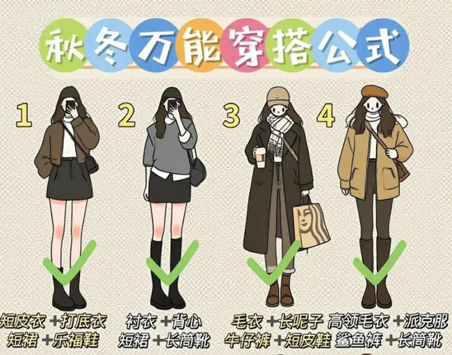 秋冬通用穿搭技巧，廣西化妝形象設計學校分享