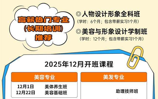 12月開班表